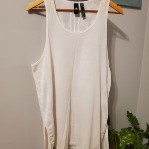 Adidas white tank